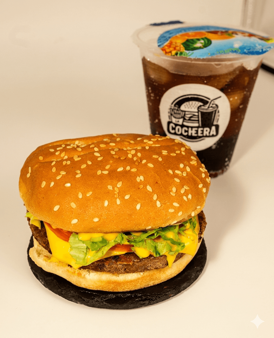 Hamburguesa Sencilla + Refresco