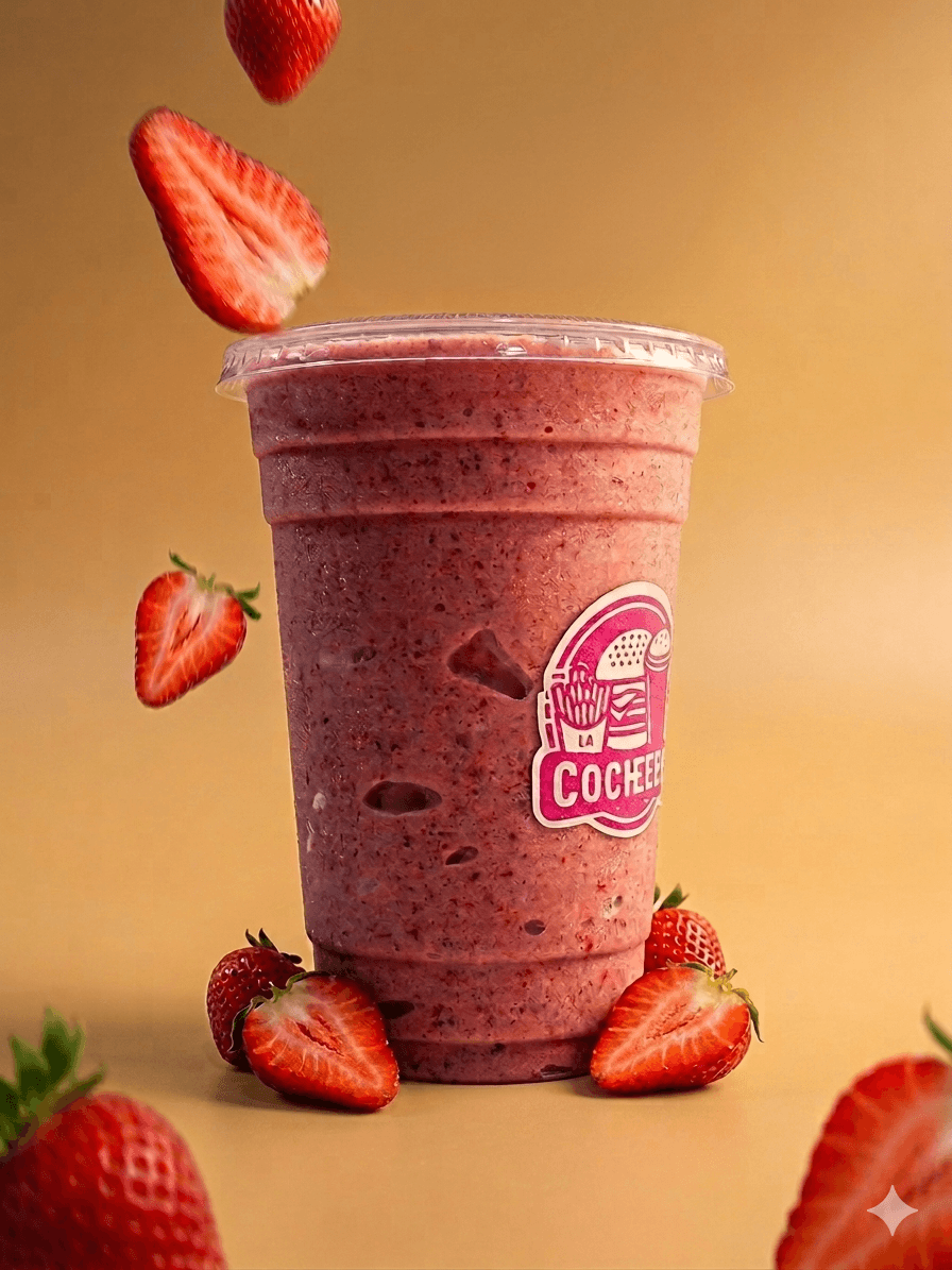 Frappe Fresa Leche Med