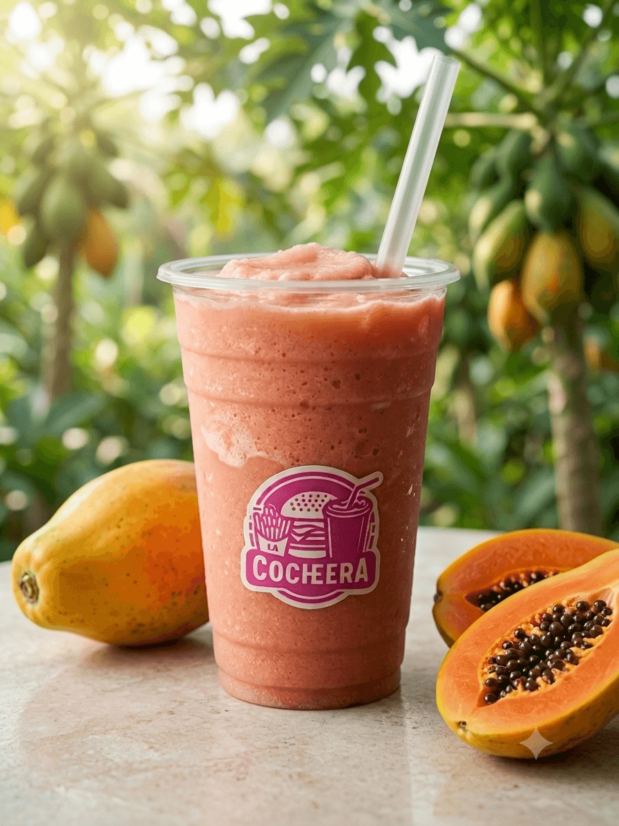 Frappe Papaya Leche Grande